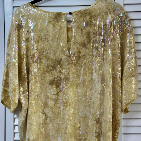 Pilcro by Anthropologie Sequin Top NWT Size Large, Holiday Parties & Nights Out - Picture 6 of 13